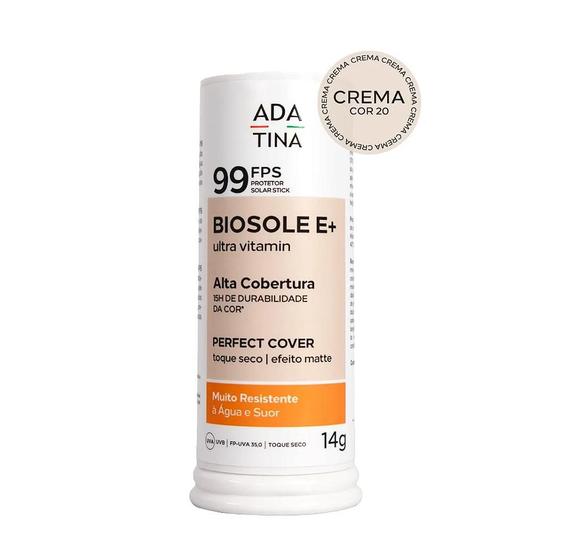 Imagem de Ada Tina Biosole E+ Ultra Vitamin FPS 99 Crema - Protetor Solar Stick Com Cor 14g