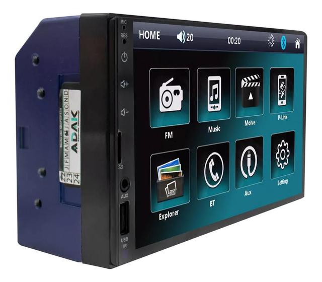 Imagem de Adak Carplay Mp5 Central Multimídia Universal 7pol Bluetooth