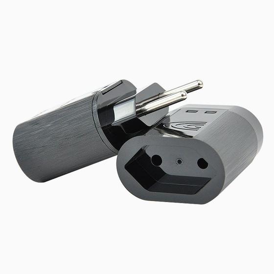 Adaptador 2 pinos de 10A c/ protetor de surto iCLAMPER Pocket 2P Preto Menor preço em Adaptador 2 pinos de 10A c/ protetor de surto iCLAMPER Pocket 2P Preto