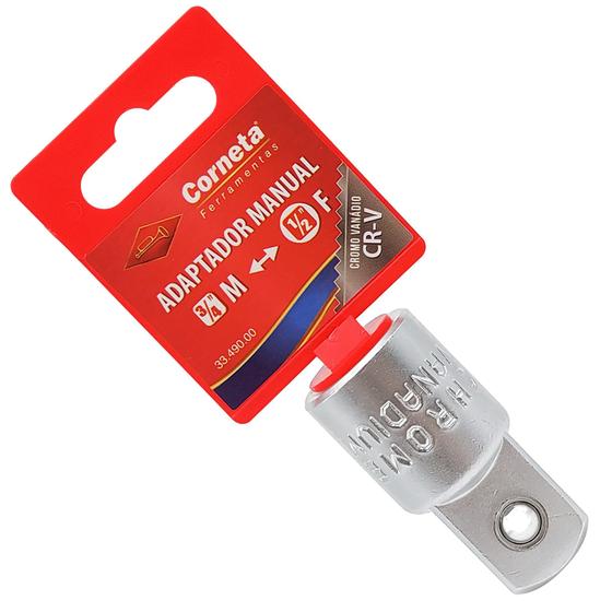 Adaptador 3/4 macho x 1/2 femea Conversor para Soquete Cr-V Menor preço em Adaptador 3/4 macho x 1/2 femea Conversor para Soquete Cr-V