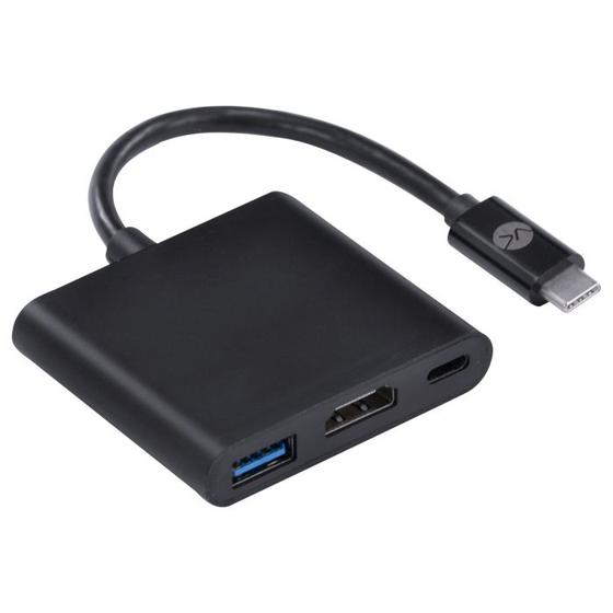 Imagem de Adaptador 3 em 1 HDMI, USB, Tipo C Para Tipo C Vinik HUB