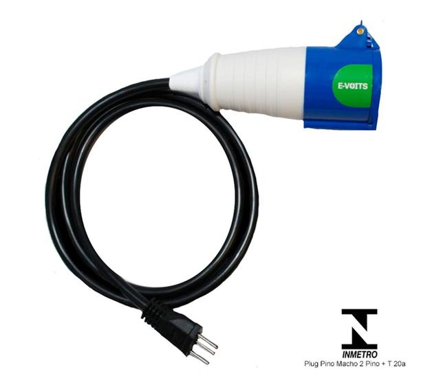 Imagem de Adaptador 32A p 20A Portatil Carro Elétrico Byd Evoits 1m