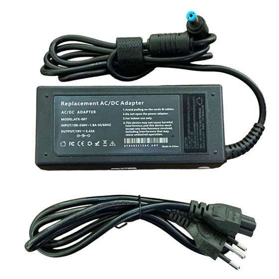 Imagem de Adaptador 65w Para Emachines G420 G520 E627 E720 E725 Laptop