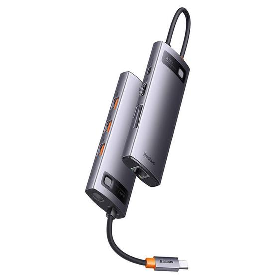 Imagem de Adaptador 8 Em 1 Hub Usb 3.1 Usb C 10 Gbps Tipo C Pd 100W