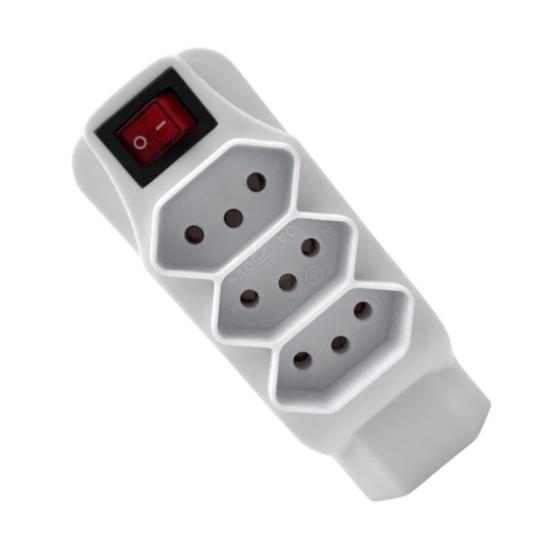 Imagem de Adaptador Benjamin 4 Saídas 10a Bivolt C/ Interruptor