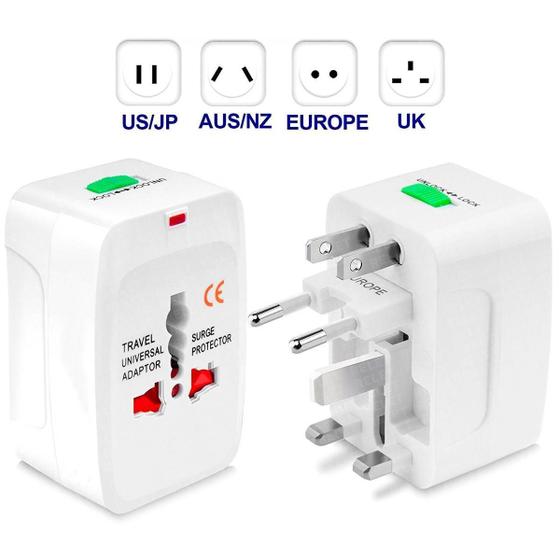 Imagem de Adaptador Bivolt Tomada Americana Universal Internacional