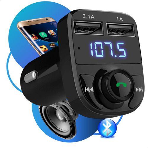 Imagem de Adaptador Bluetooth 5.0 Automotivo Transmissor Fm Pen Drive