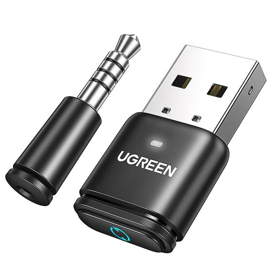 Imagem de Adaptador Bluetooth 5.3 UGREEN C81 para PS5 com aptX - Preto