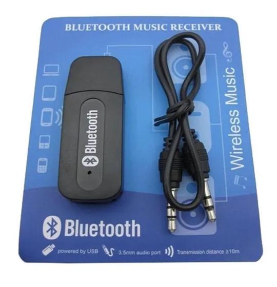 Imagem de Adaptador Bluetooth P2 Aux Musica Receptor Som Usb Carro