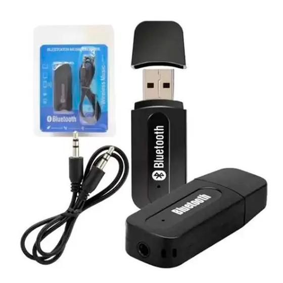 Imagem de Adaptador Bluetooth Receptor Usb P2 Audio Stereo Musica Som