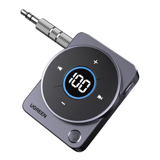 Imagem de Adaptador Bluetooth UGREEN 5.4 para Carro com Cancelamento de Ruído