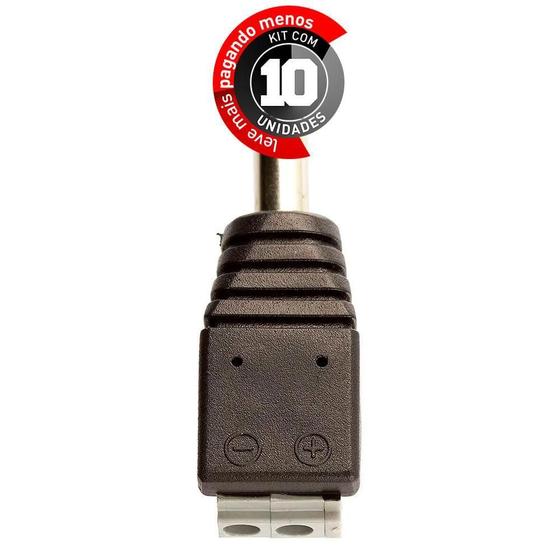 Imagem de Adaptador Borne Pressão Plug P4 Macho - Kit Com 10