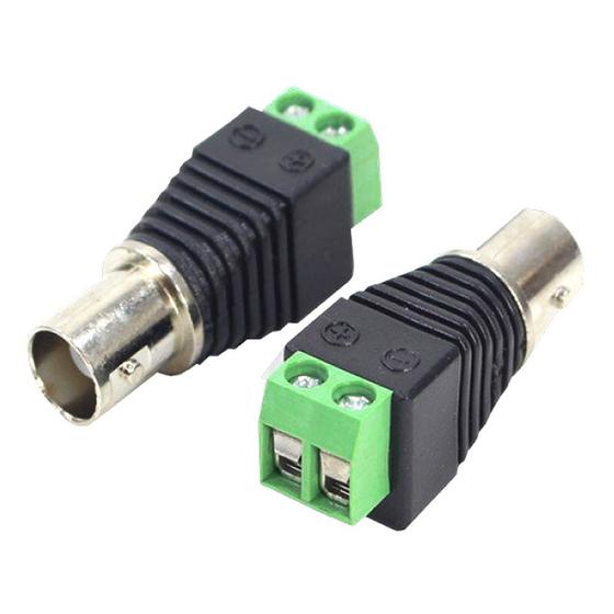 Imagem de Adaptador Borne x Bnc Femea C/ 4 Pçs