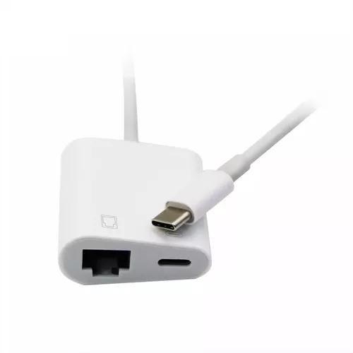 Imagem de Adaptador Cabo De Rede Usb C Para Rj45