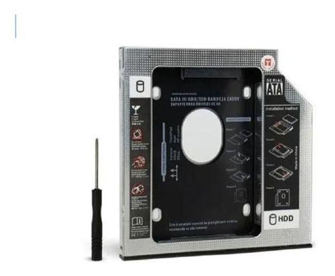 Imagem de Adaptador Cad P/2 Hd Notebook Lugar Cd/dvd Sata 9,5