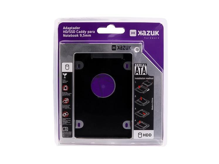 Adaptador Caddy Segundo Hd Ssd Sata P/ Notebook Drive 9,5mm Menor preço em Adaptador Caddy Segundo Hd Ssd Sata P/ Notebook Drive 9,5mm