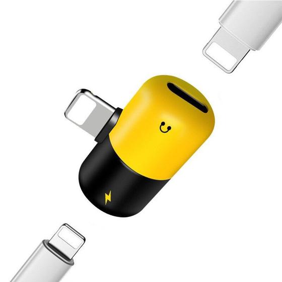 Adaptador Capsula 2 em 1 Para iPhone/iPad Conector Lightning - Carregador e Fone de Ouvido Menor preço em Adaptador Capsula 2 em 1 Para iPhone/iPad Conector Lightning - Carregador e Fone de Ouvido