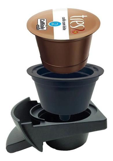 Adaptador Capsulas 3 Corações Para Maquina Dolcegusto Preto Menor preço em Adaptador Capsulas 3 Corações Para Maquina Dolcegusto Preto