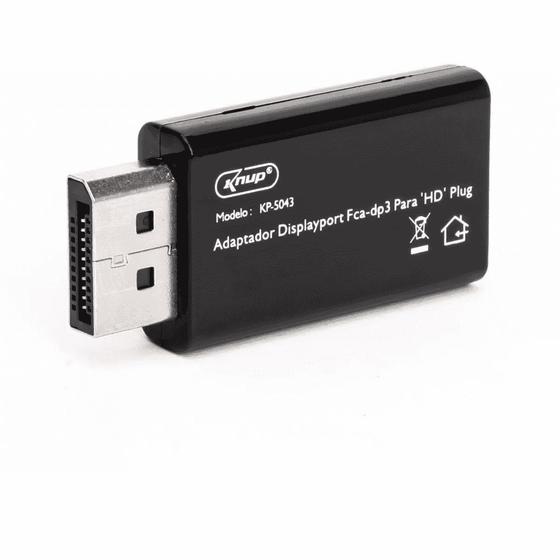 Adaptador Conversor Cabo Displayport Fca-dp3 Para Hdmi Menor preço em Adaptador Conversor Cabo Displayport Fca-dp3 Para Hdmi