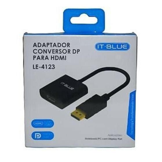 Imagem de Adaptador Conversor Display Port Para Hdmi Le-4123 - it-blue