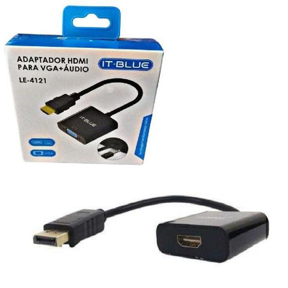 Imagem de Adaptador Conversor  DP Display Port x HDMI Ful HD 1920x1080 - It.Blue
