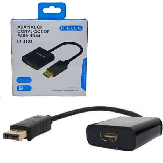 Imagem de Adaptador Conversor  DP Display Port x HDMI Ful HD 1920x1080 Para Ligar 2 Monitores Conector HDMI -