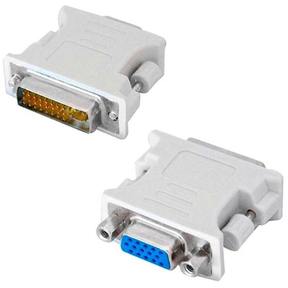 Imagem de Adaptador conversor DVI 24+5 (Macho)xVGA(Fêmea) branco XC-ADP-32 X-Cell