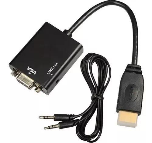 Imagem de Adaptador Conversor Hdmi X Vga Compatível com  Ps4 Xbox - Pc Monitor Vga