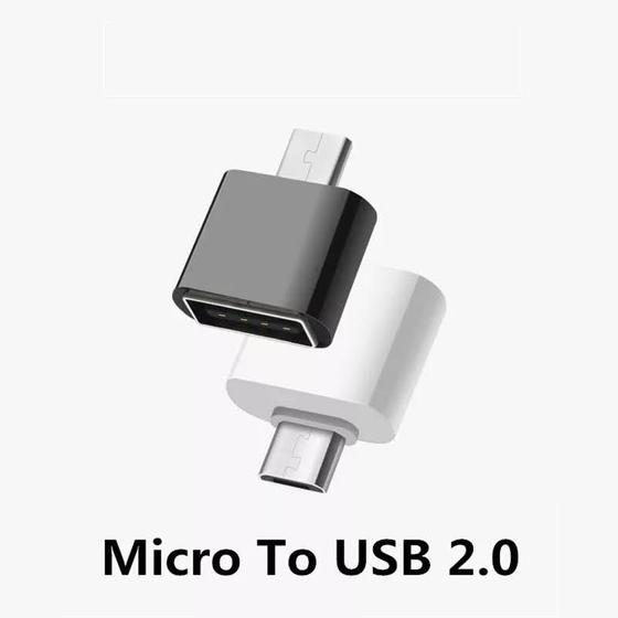 Imagem de Adaptador Conversor OTG Saída USB Entrada Micro USB