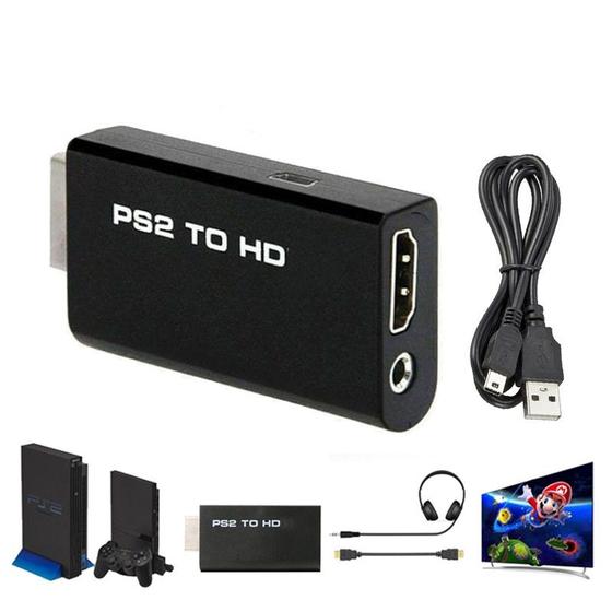 Imagem de Adaptador Conversor Playstation 2 Ps2 P/ Hdmi 1080p Tv Monitor