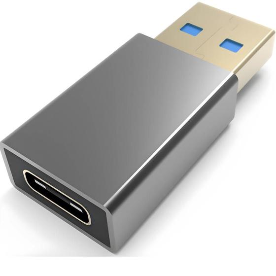 Imagem de Adaptador Conversor USB 3.0 para Tipo C Transferência e Carregamento