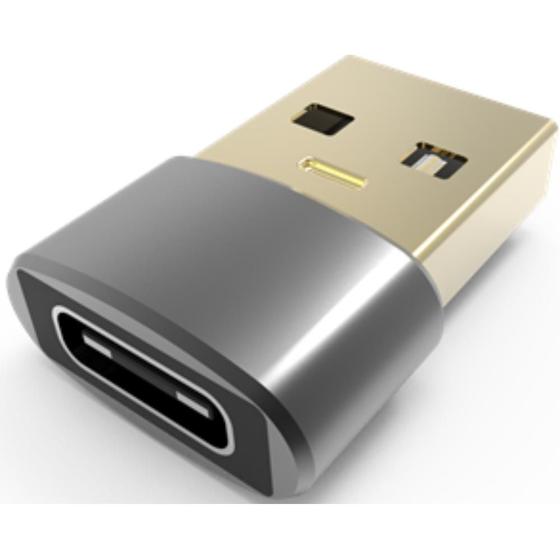 Imagem de Adaptador Conversor USB Type C Fêmea para USB Macho 