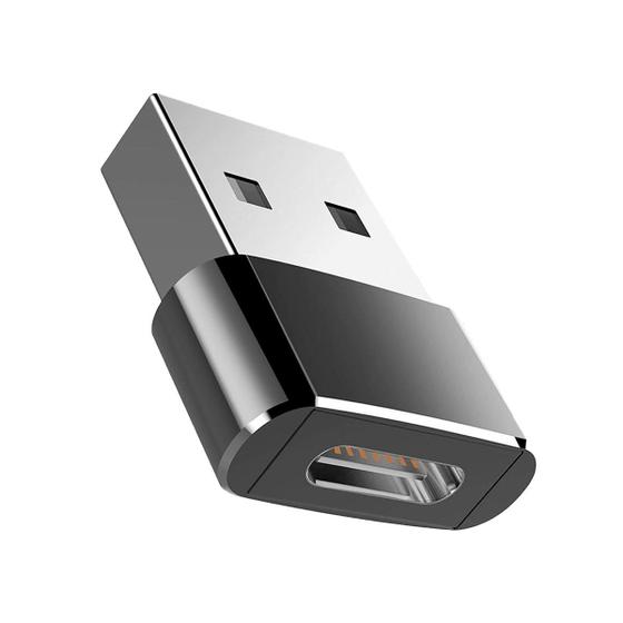 Imagem de Adaptador Conversor USB Type C (Tipo c) Fêmea para USB Macho