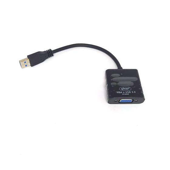 Imagem de Adaptador Conversor Vga Femea X Usb 3.0 Macho Knup Kp-ad006