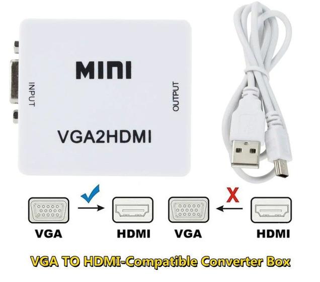 Imagem de Adaptador Conversor Vga Para Hdmi 1080p