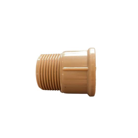 Tappo Terminale Per Tubo Irrigazione 32 Mm X 3/4" AG - Per Sistemi A Goccia, Giardino, Orto, Chiusura Ermetica