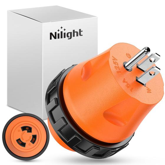 Imagem de Adaptador de alimentação Nilight 15A macho para 30A fêmea 110V RV