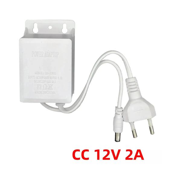 Imagem de Adaptador De Alimentação Universal À Prova D'água Para Exterior EUA UE AC 100-240V Para DC 12V