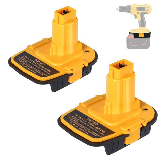 Imagem de Adaptador de bateria JJXNDO para Dewalt 20V a 18V, pacote com 2 unidades DM18D