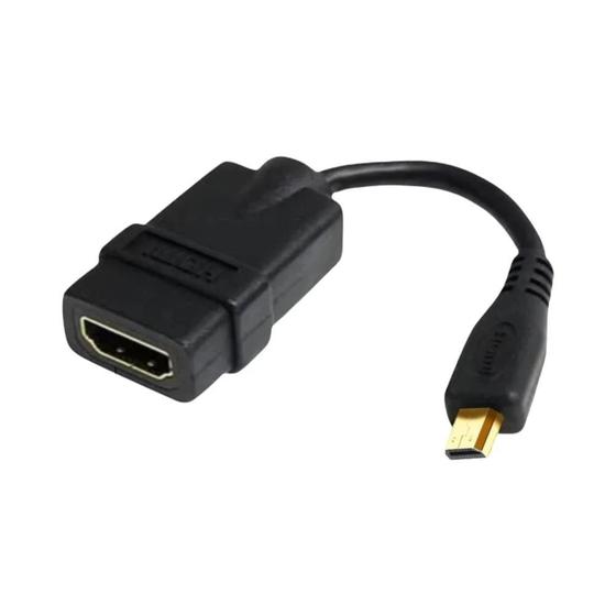 Imagem de Adaptador de Cabo Micro HDMI 4K 60Hz para Raspberry Pi 5/4, GoPro Hero 7/6, Sony A6000 e HDTV