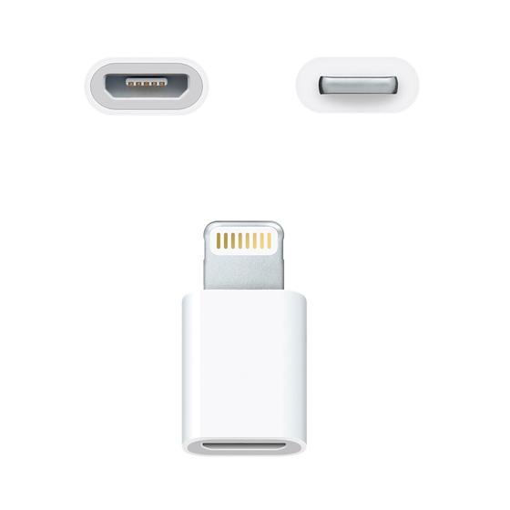 Imagem de Adaptador de Carregador  Micro USB V8 Android para iPhone Lightning