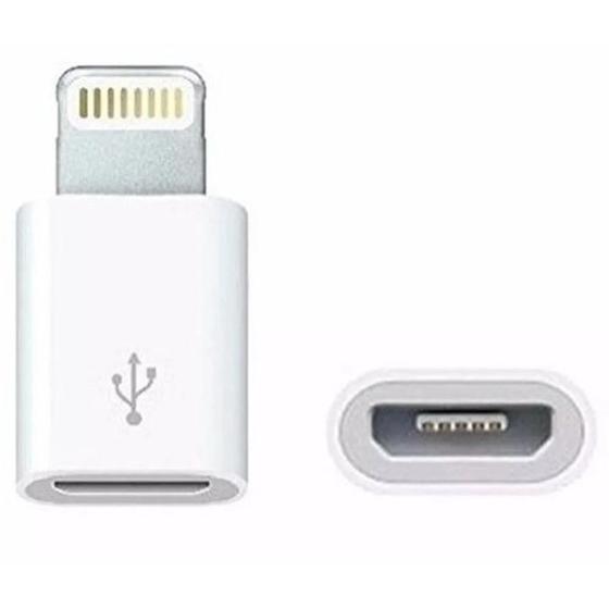 Imagem de Adaptador de Carregador V8 Android para iPhone Lightning -  Micro USB V8 para Lightning LE-09