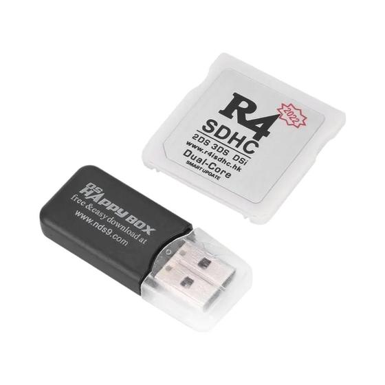 Imagem de Adaptador De Cartão De Memória Portátil Compacto R4 SDHC Cartão De Jogo Flashcard Durável