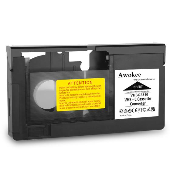 Imagem de Adaptador de Cassete VHS-C HICOPEET - Compatível com Câmeras de Vídeo VHS-C