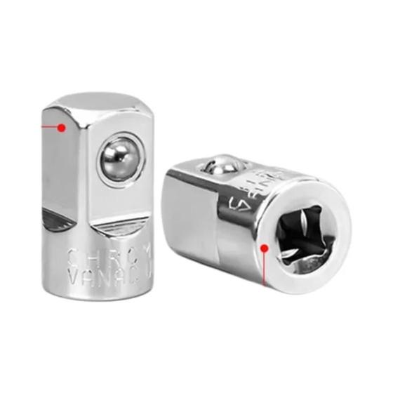 Adaptador de Catraca Universal 1/2", 1/4" e 3/8" - Chave Conversora com Extensão Imagem de Adaptador de Catraca Universal 1/2", 1/4" e 3/8" - Chave Conversora com Extensão