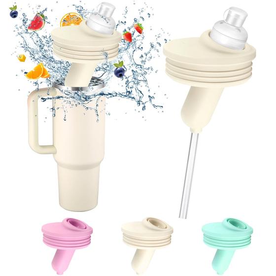 Imagem de Adaptador de copo HOOPPOO para Stanley para Cirkul 40 onças e 64 onças branco
