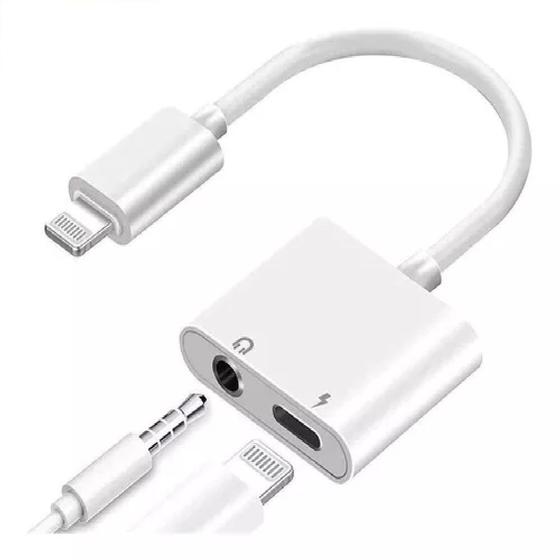 Imagem de Adaptador de Fone P2 e Carregador IOS Compatível Com Lightning/iPhone