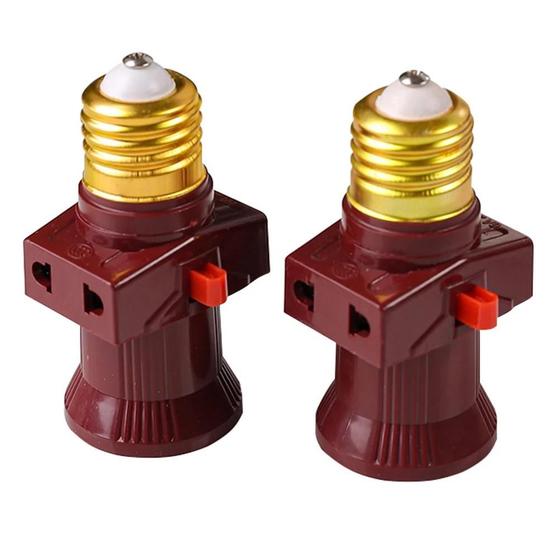 Adaptador de Lâmpada LED E27 com Interruptor - Conversor de Soquete para Suporte de Lâmpada Menor preço em Adaptador de Lâmpada LED E27 com Interruptor - Conversor de Soquete para Suporte de Lâmpada