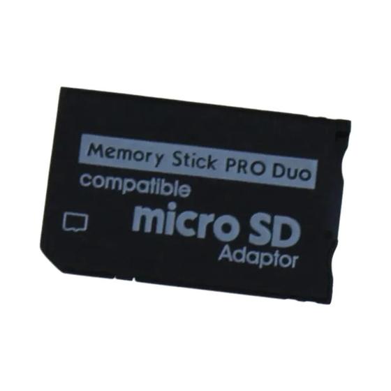 Imagem de Adaptador de Leitor Duplo Micro SD/SDHC/TF para Memory Stick Pro Duo - Compatível com PSP