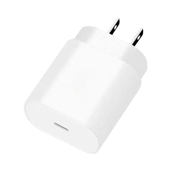 Imagem de Adaptador de Parede USB-C 25W - Carregamento Rápido para Samsung S23, iPhone 15/14 e Xiaomi